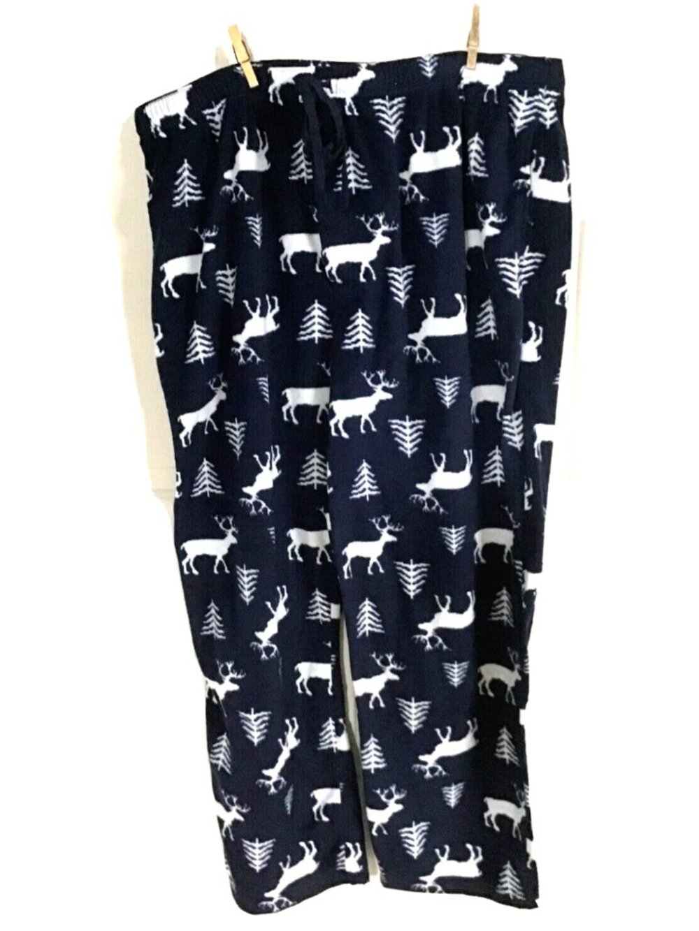 Stafford Mens XXL Reindeer Winter Regular Fit Soft Fleece Sleep Pants